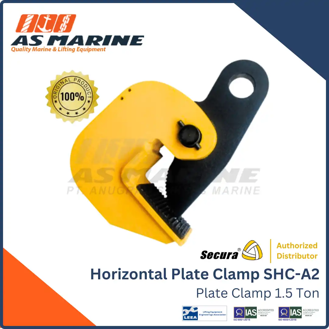 Secura Horizontal Plate Clamp SHC/A2 Lifting Clamp 1.5 Ton